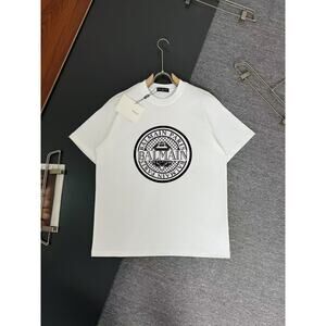 Balmain round neck casual short sleeve
